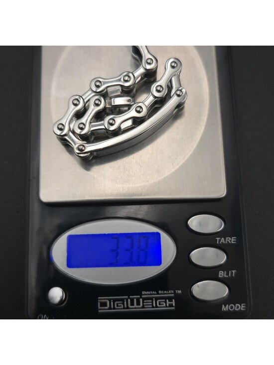 7 Inch Stainless Steel Colibri Frank Love Jean Chain Bracelet A7319 - Picture 7 of 7